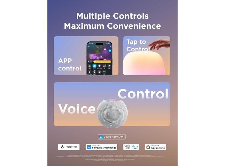 LÁMPARA DE PIE GOVEE, SMART CORNER CON LUMINBLEND+ Y MÁS DE 100 MODOS DE ESCENA, SINCRONIZACIÓN MUSICAL - 8