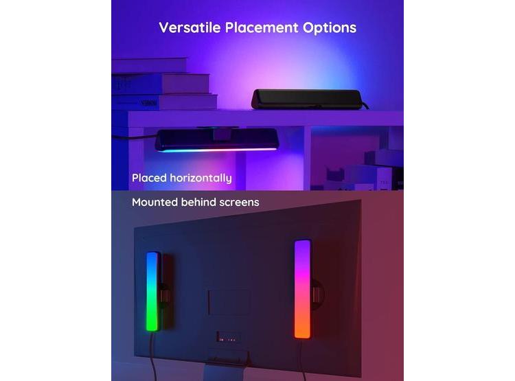 BARRAS DE LUZ LED INTELIGENTES GOVEE CON ALEXA, RETROILUMINACIÓN RGBICWW PARA JUEGOS, TV Y DECORACIÓN, NEGRAS - 5