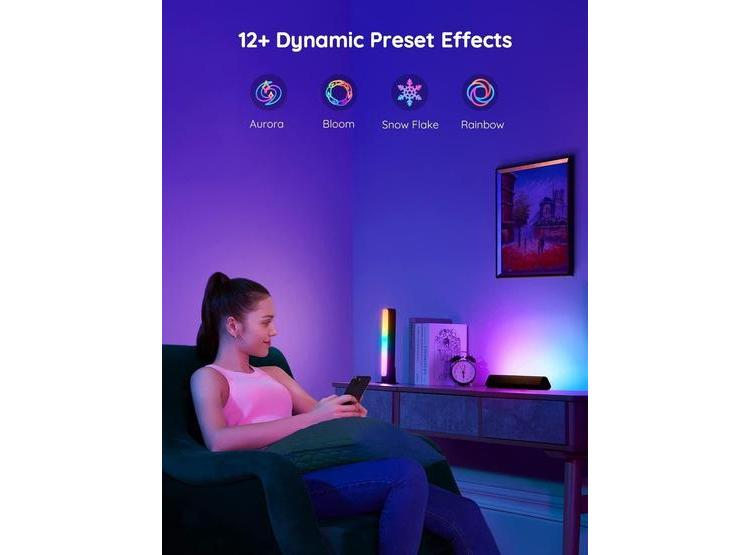 BARRAS DE LUZ LED INTELIGENTES GOVEE CON ALEXA, RETROILUMINACIÓN RGBICWW PARA JUEGOS, TV Y DECORACIÓN, NEGRAS - 6