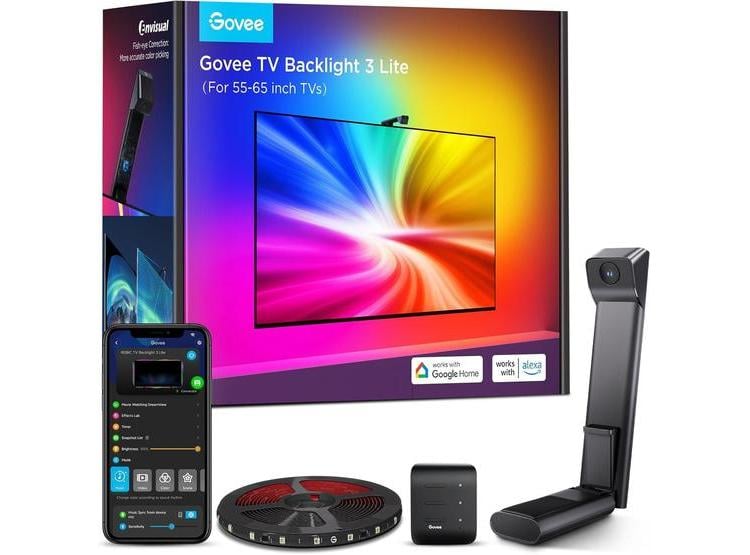 ILUMINACIÓN LED GOVEE PARA TV CON CORRECCIÓN DE COLOR, CONTROL POR APP Y VOZ, COMPATIBLE CON CONTENIDO VARIADO - 1