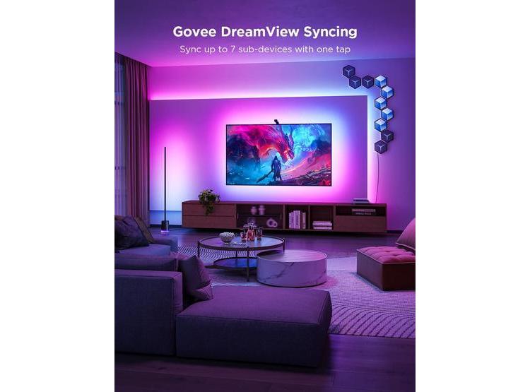 ILUMINACIÓN LED GOVEE PARA TV CON CORRECCIÓN DE COLOR, CONTROL POR APP Y VOZ, COMPATIBLE CON CONTENIDO VARIADO - 4