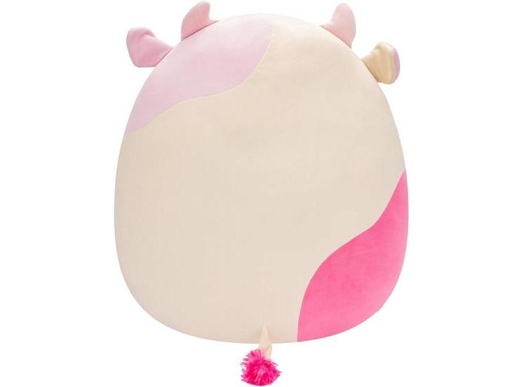 SQUISHMALLOWS CAEDYN, VACA CREMA CON MANCHAS ROSADAS, PELUCHE JAZWARES OFICIAL - 2