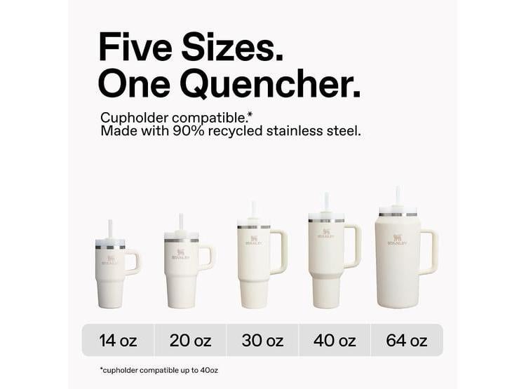 STANLEY QUENCHER H2.0 VASO CON ASA, FUGAS RESISTENTE, ACERO INOXIDABLE, TAPA FLOWSTATE 3 POSICIONES - 4