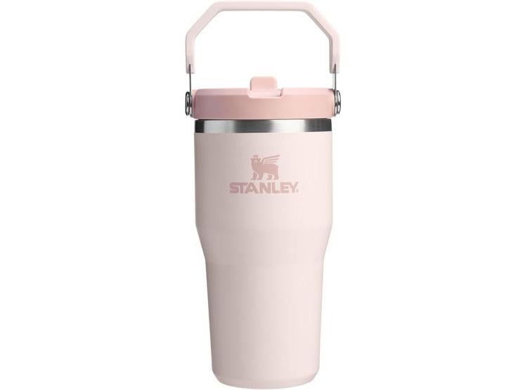 VASO TÉRMICO STANLEY ICEFLOW 2.0 CON LID DE GIRO, ACERO INOXIDABLE, POPOTE PLEGABLE, SIN BPA, CUARZO ROSA - 1