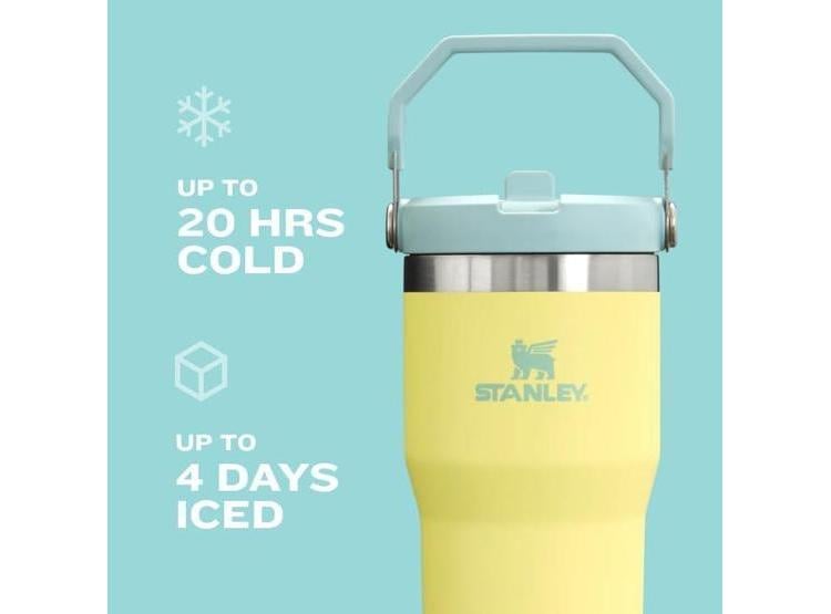 VASO TÉRMICO STANLEY ICEFLOW 2.0 CON LID DE GIRO, ACERO INOXIDABLE, POPOTE PLEGABLE, SIN BPA, CUARZO ROSA - 4
