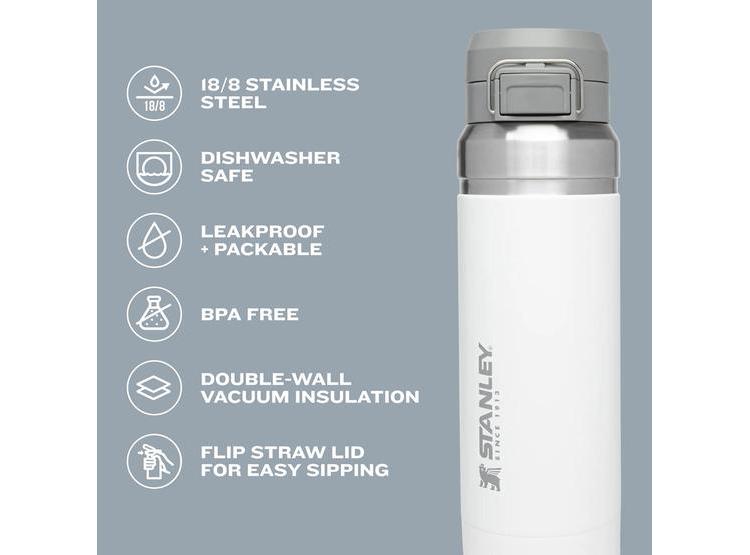 STANLEY QUICK FLIP GO BOTELLA DE AGUA CON TAPA A PRUEBA DE FUGAS PARA VIAJES Y DEPORTES ACERO INOXIDABLE - 3