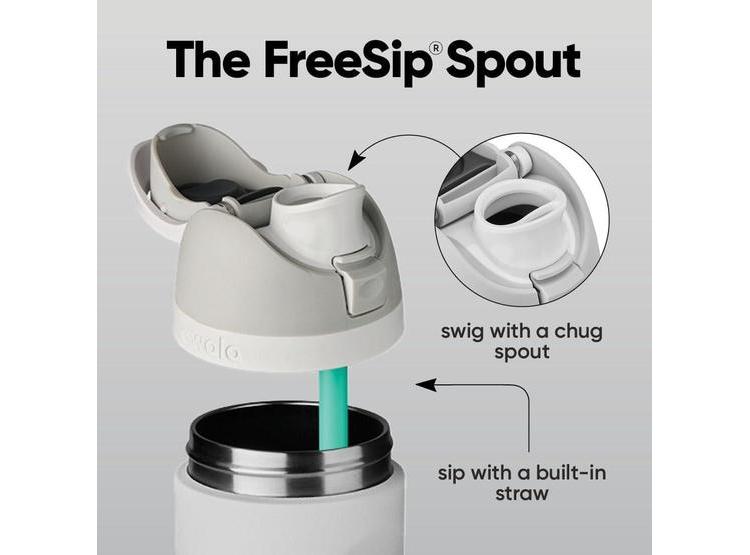 OWALA FREESIP BOTELLA DEPORTIVA ACERO INOXIDABLE CON POPOTE Y TAPA SEGURA LIBRE DE BPA PARA VIAJES - 2