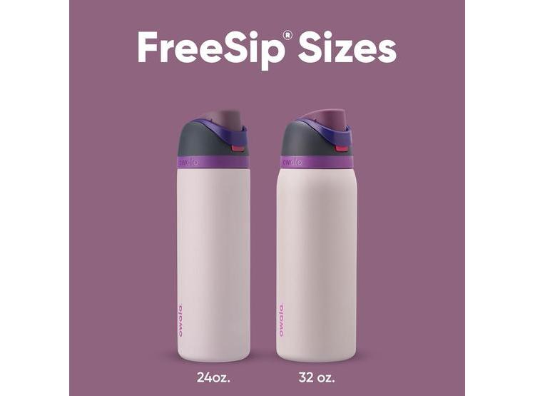 BOTELLA DE AGUA DE ACERO INOXIDABLE OWALA FREESIP, CON POPOTE, IDEAL PARA DEPORTES, VIAJES Y USO DIARIO, SIN BPA - 4