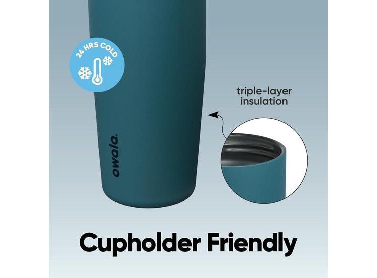 BOTELLA DE AGUA DE ACERO INOXIDABLE OWALA FREESIP CON BOQUILLA 2 EN 1, TAPA A PRUEBA DE FUGAS Y TRIPLE AISLAMIENTO TÉRMICO - 3