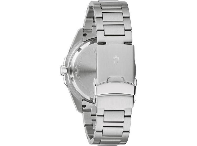 BULOVA MARINE STAR RELOJ DE ACERO INOXIDABLE PARA HOMBRE CON CALENDARIO Y RESISTENCIA AL AGUA, ESFERA NEGRA - 2