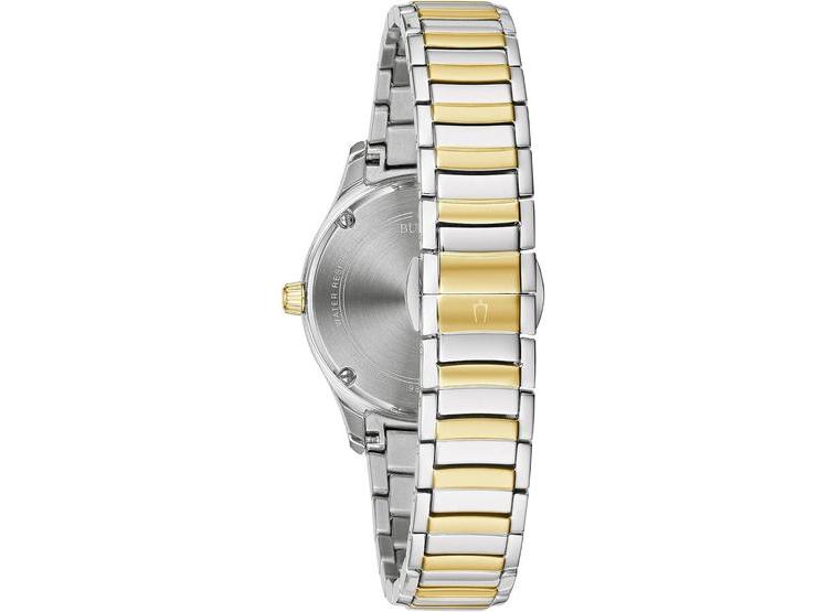 RELOJ BULOVA CLÁSICO PARA MUJER EN ACERO INOXIDABLE CON 16 DIAMANTES, ESFERA MADREPERLA Y CRISTAL MINERAL CURVADO - 2