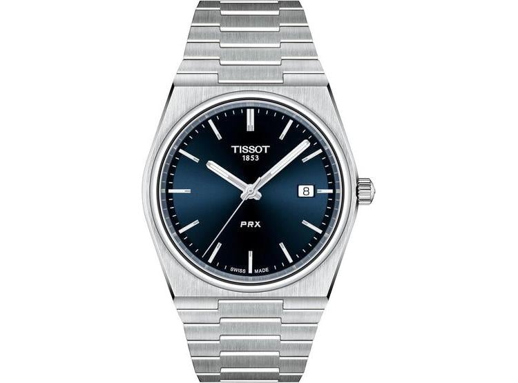 RELOJ DE VESTIR PARA HOMBRE TISSOT PRX CON CARCASA DE ACERO INOXIDABLE Y ESFERA GRIS MODELO T1374101104100 - 1