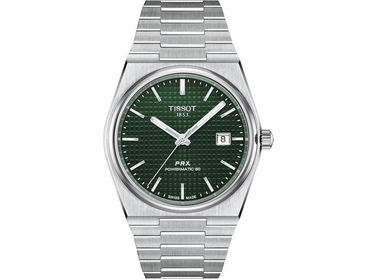 TISSOT PRX POWERMATIC 80 RELOJ AUTOMÁTICO SUIZO CON CAJA DE ACERO INOXIDABLE PARA HOMBRE, ESFERA VERDE - 1