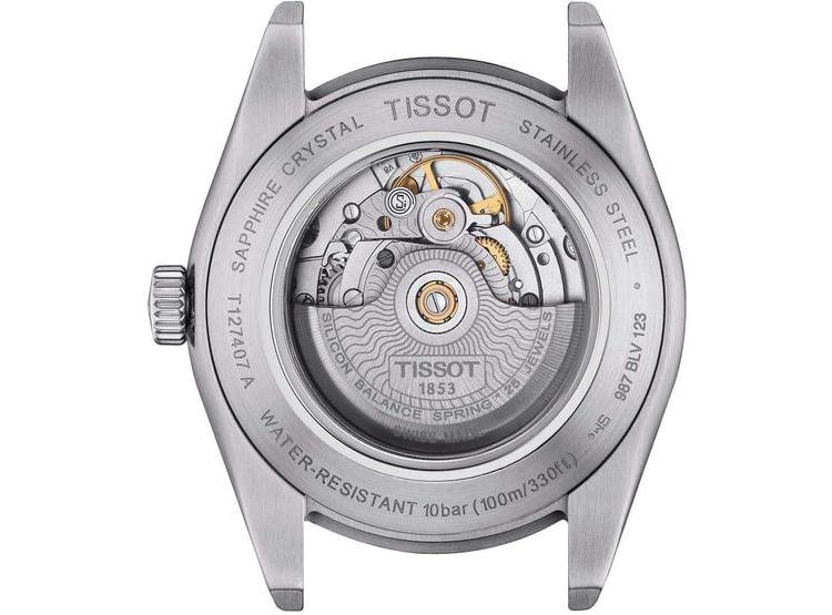 RELOJ TISSOT GENTLEMAN PARA HOMBRE, ACERO INOXIDABLE Y MOVIMIENTO AUTOMÁTICO SUIZO. RESISTENTE AL AGUA Y ELEGANTE - 2