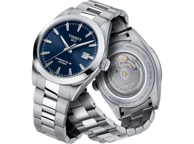 RELOJ TISSOT GENTLEMAN PARA HOMBRE, ACERO INOXIDABLE Y MOVIMIENTO AUTOMÁTICO SUIZO. RESISTENTE AL AGUA Y ELEGANTE - 6