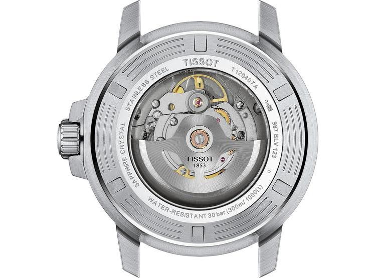 TISSOT RELOJ CASUAL SEASTAR DE ACERO INOXIDABLE PARA HOMBRE, RESISTENTE AL AGUA, COLOR GRIS - 2