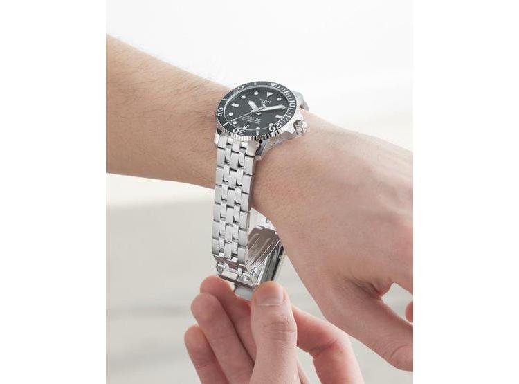 TISSOT RELOJ CASUAL SEASTAR DE ACERO INOXIDABLE PARA HOMBRE, RESISTENTE AL AGUA, COLOR GRIS - 7