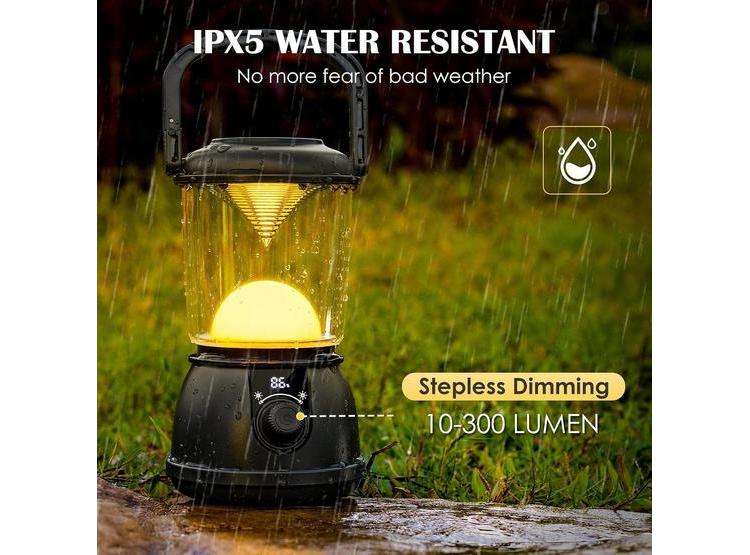 SINVITRON LINTERNA LED RECARGABLE PARA CAMPAMENTO, IMPERMEABLE, BANCO DE ENERGÍA DE 5200 MAH, 5 MODOS DE LUZ - 3