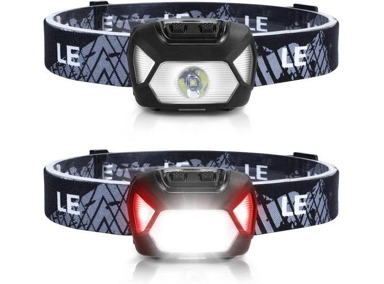 LINTERNA FRONTAL LED CON LUZ ROJA, RESISTENTE AL AGUA IPX4, 6 MODOS DE ILUMINACIÓN, IDEAL PARA EXTERIORES - 1