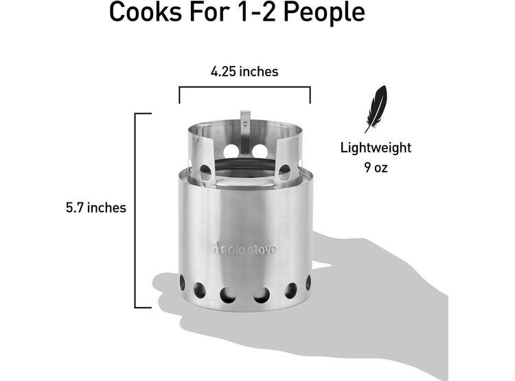 SOLO STOVE LITE - ESTUFA PARA ACAMPAR CON QUEMA DE LEÑA EFICIENTE, BAJA EMISIÓN DE HUMO, IDEAL PARA SENDERISMO - 2