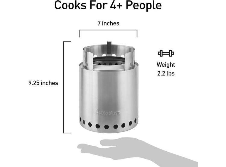 SOLO STOVE CAMPFIRE, ESTUFA DE LEÑA COMPACTA IDEAL PARA CAMPING, MOCHILEROS Y SUPERVIVENCIA SIN USO DE COMBUSTIBLE - 2