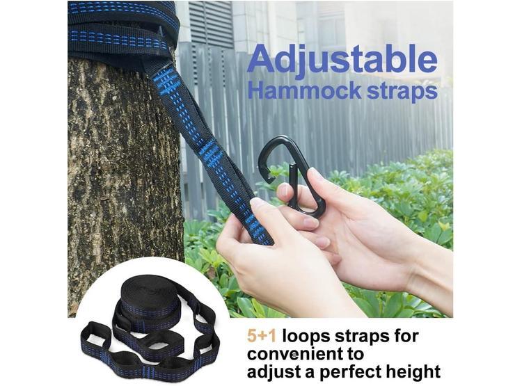 HAMACA DE CAMPAMENTO COVACURE DOBLE, PORTÁTIL CON MOSQUITERA PARA CAMPING, MOCHILEROS, PATIO Y PLAYA - 3