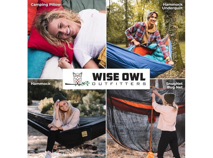 HAMACA DE CAMPING WISE OWL OUTFITTERS, PORTÁTIL, CON CORREAS PARA ÁRBOL, PARA CAMPING Y SENDERISMO - 7