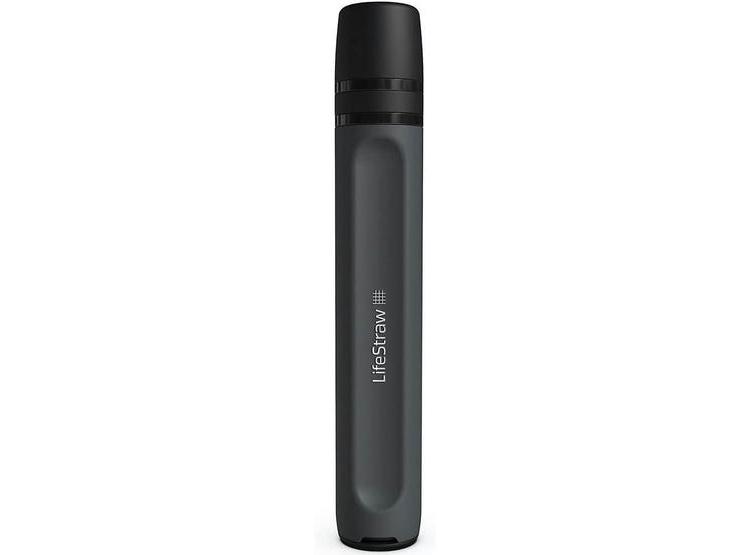 LIFESTRAW PEAK SERIES - FILTRO DE AGUA PERSONAL ULTRALIGERO PARA EMERGENCIAS Y SUPERVIVENCIA, COLOR GRIS OSCURO - 1