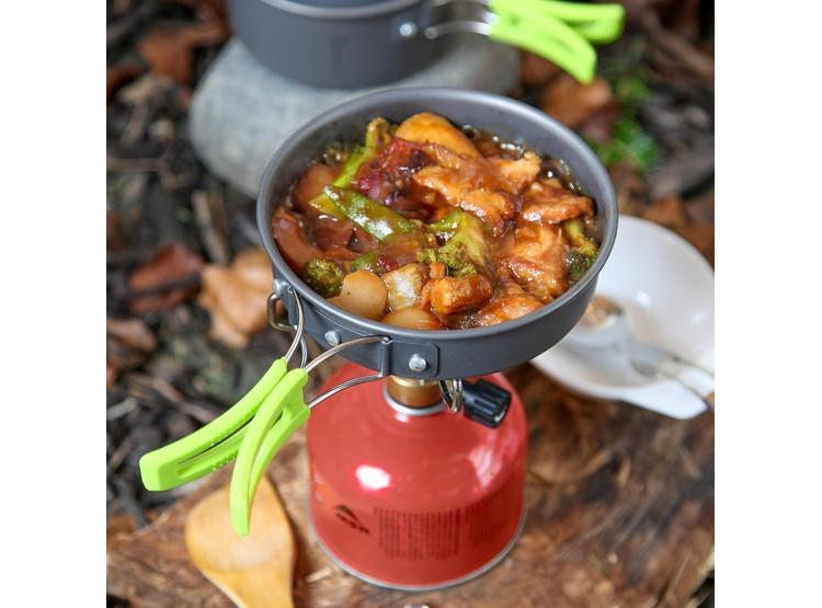 MALLOME KIT DE UTENSILIOS DE COCINA PARA CAMPING, INCLUYE JUEGO DE OLLAS Y SARTENES CON ESTUFA PORTÁTIL - 3