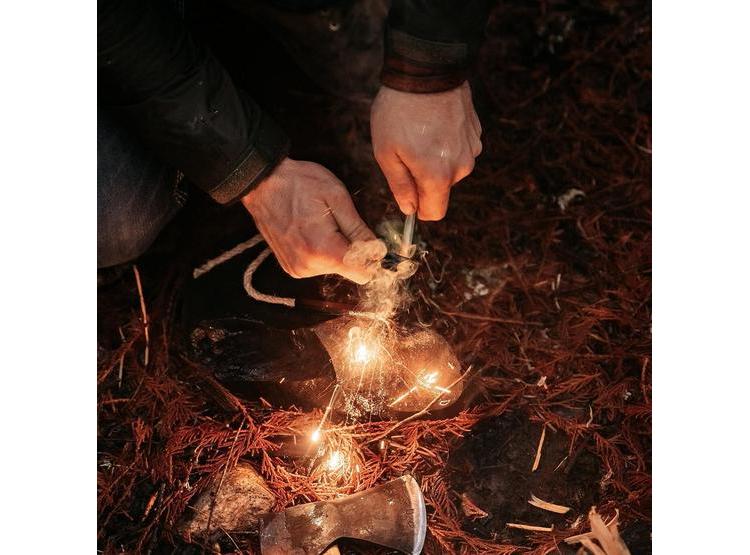 ZÜNDEN FERRO ROD INICIADOR DE FUEGO, RESISTENTE AL AGUA, CON MANGO DE MADERA Y GOLPEADOR - 5