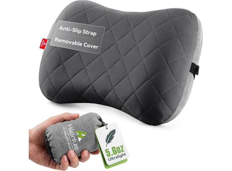 ALMOHADA INFLABLE CAMPING HIKENTURE LIGERA SOORTE LUMBAR Y CERVICAL - 1