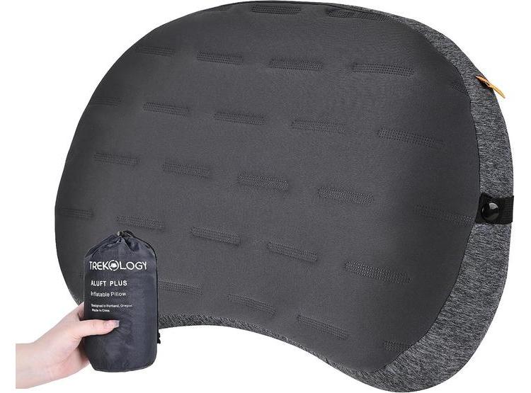 COMPACTA ALMOHADA INFLABLE TREKOLOGY PARA CAMPAMENTO, SENDERISMO Y VIAJES, FÁCIL DE INFLAR Y DISEÑO ERGONÓMICO CONFORTABLE - 1