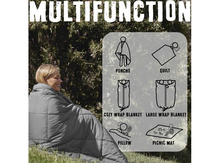 MANTA ZIPPIES CON THINSULATE DE 3M, RESISTENTE AL AGUA, PARA CAMPING EN CLIMA FRÍO Y AL AIRE LIBRE - 4