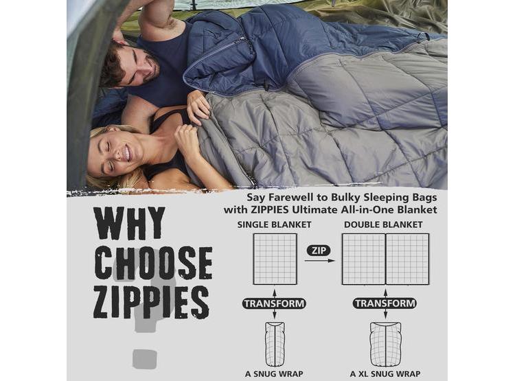 MANTA ZIPPIES CON THINSULATE DE 3M, RESISTENTE AL AGUA, PARA CAMPING EN CLIMA FRÍO Y AL AIRE LIBRE - 5