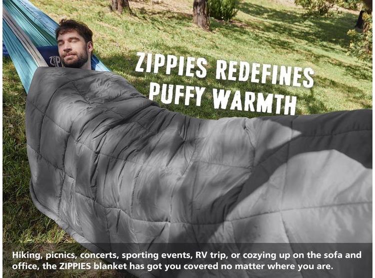 MANTA ZIPPIES CON THINSULATE DE 3M, RESISTENTE AL AGUA, PARA CAMPING EN CLIMA FRÍO Y AL AIRE LIBRE - 6