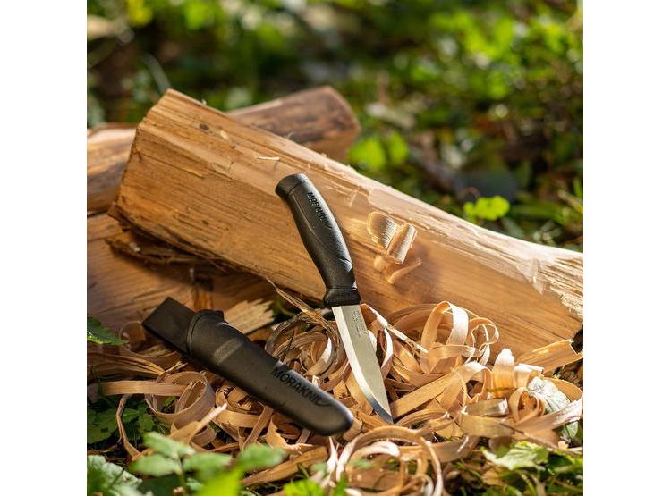 CUCHILLO FIJO ACERO INOXIDABLE MORAKNIV COMPANION NEGRO CON FUNDA - 6