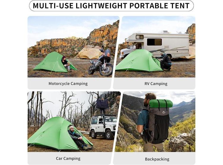 NATUREHIKE TIENDA ULTRALIGERA PARA 2 PERSONAS, FÁCIL DE MONTAR Y RESISTENTE, IDEAL PARA SENDERISMO Y MOCHILEROS - 5