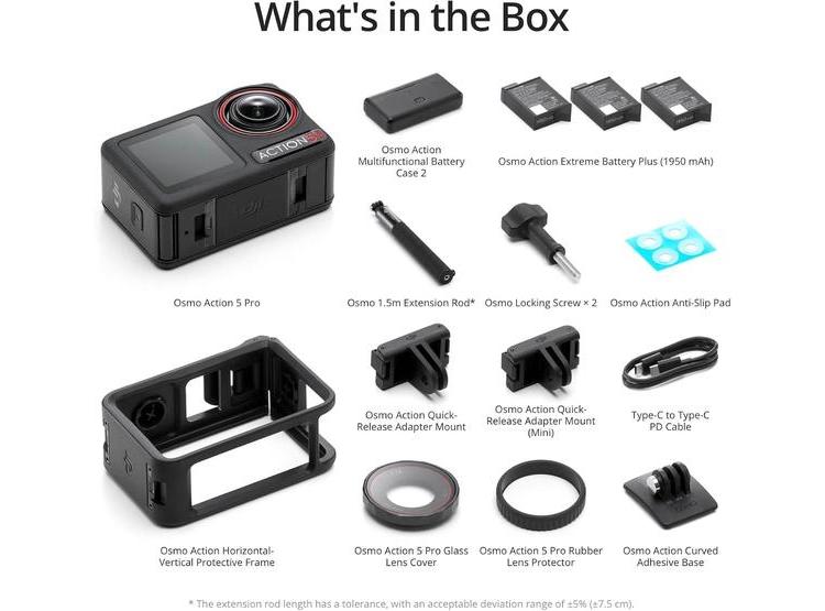 DJI OSMO ACTION 5 PRO COMBO DE AVENTURA 4K SENSOR AVANZADO - 4