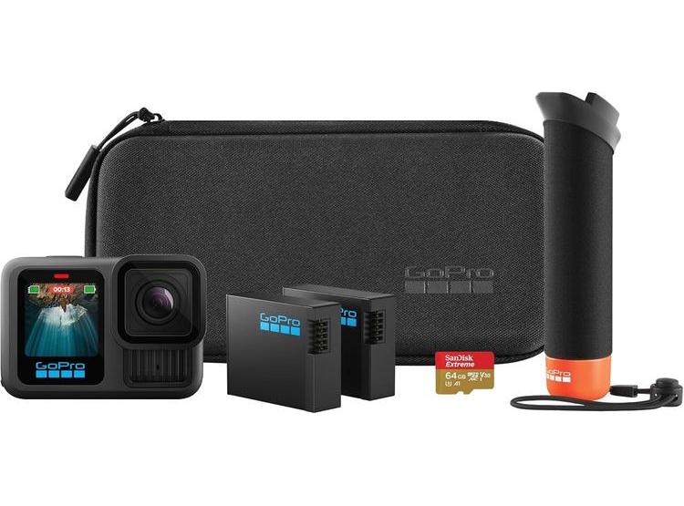 GOPRO HERO13 BLACK CON ACCESORIOS INCLUIDOS: THE HANDLER, 2 BATERÍAS, 2 SOPORTES, MICROSD 64GB Y ESTUCHE - 1