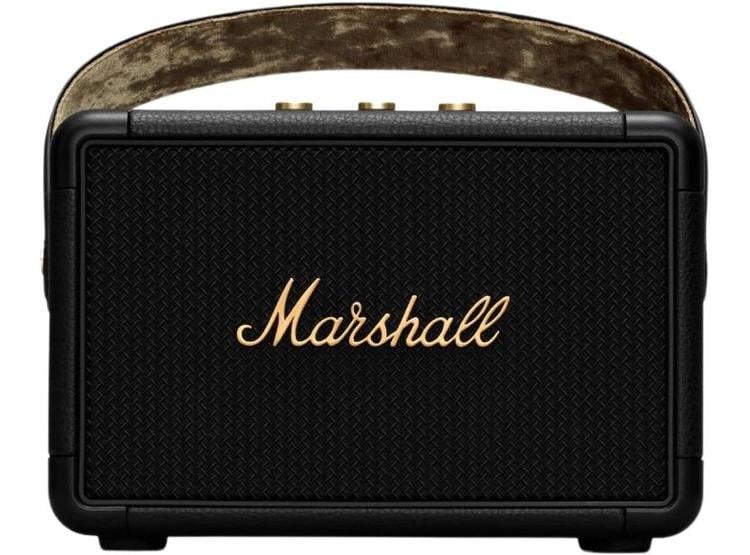 MARSHALL KILBURN II ALTAVOZ BLUETOOTH PORTÁTIL, DISEÑO ROBUSTO, SONIDO 360°, MÁS DE 20 HORAS DE BATERÍA, NEGRO Y LATÓN - 1
