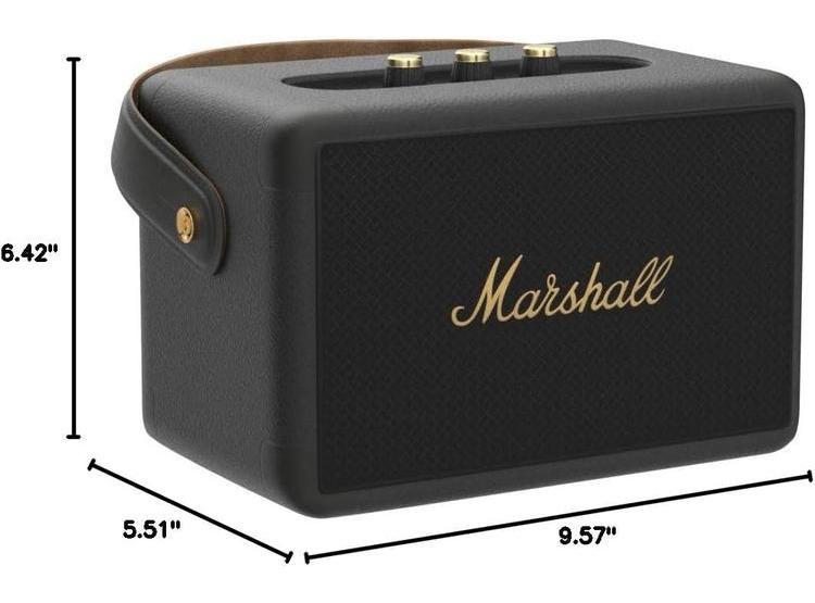 MARSHALL KILBURN II ALTAVOZ BLUETOOTH PORTÁTIL, DISEÑO ROBUSTO, SONIDO 360°, MÁS DE 20 HORAS DE BATERÍA, NEGRO Y LATÓN - 6