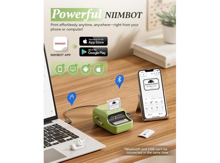 NIIMBOT IMPRESORA TÉRMICA B21, PERFECTA PARA ORGANIZACIÓN Y ETIQUETADO EN HOGAR Y OFICINA - 6