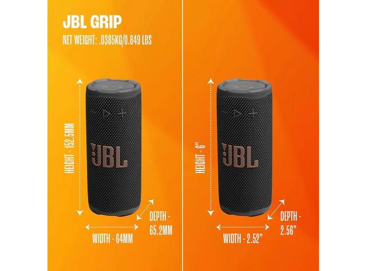 JBL GRIP ALTAVOZ BLUETOOTH COMPACTO CON SONIDO JBL PRO, RESISTENTE AL AGUA Y CONEXIÓN MULTIALTAVOZ - 7