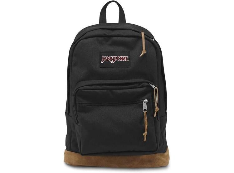 MOCHILA JANSPORT RIGHT PACK, DURABLE, CON FUNDA PARA PORTÁTIL Y BOLSILLO PARA BOTELLA, COLOR NEGRO - 1