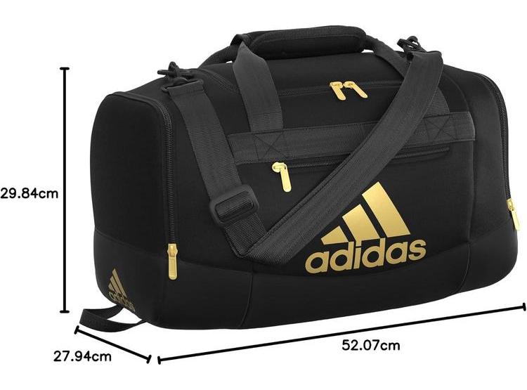 BOLSA DEPORTIVA UNISEX ADIDAS DEFENDER 4.0 CON ESPACIOSO COMPARTIMENTO PARA HOMBRES Y MUJERES, NEGRO/METÁLICO - 10