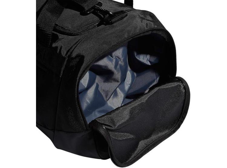 BOLSA DEPORTIVA UNISEX ADIDAS DEFENDER 4.0 CON ESPACIOSO COMPARTIMENTO PARA HOMBRES Y MUJERES, NEGRO/METÁLICO - 9