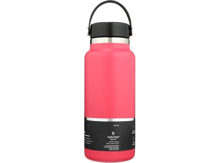 HYDRO FLASK BOTELLA DE AGUA DE ACERO INOXIDABLE, TERMO AISLADA, BOCA ANCHA CON TAPA A PRUEBA DE FUGAS, COLOR SANDÍA - 3