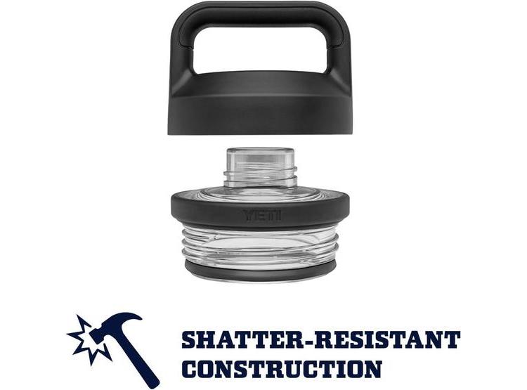 YETI RAMBLER BOTELLA AISLADA AL VACÍO, ACERO INOXIDABLE Y TAPA CHUG, COLOR NEGRO, DISEÑO RESISTENTE A FUGAS - 3