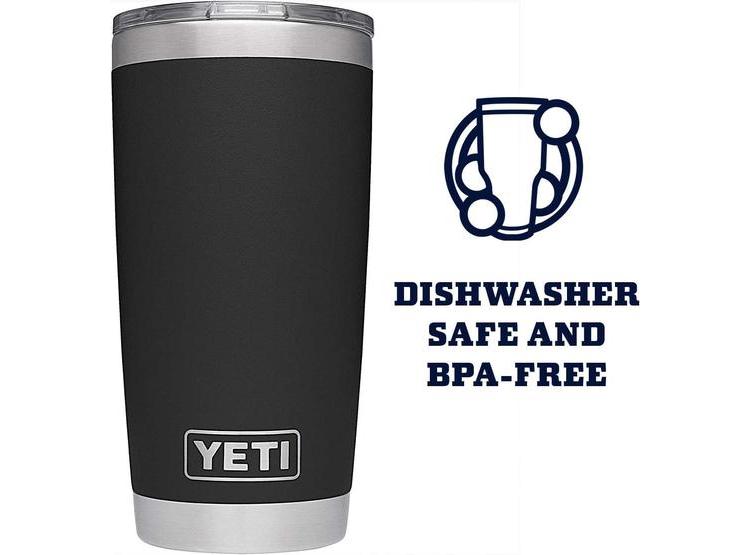 YETI RAMBLER VASO DE ACERO INOXIDABLE CON AISLAMIENTO AL VACÍO, INCLUYE TAPA MAGSLIDER, COLOR NEGRO - 3