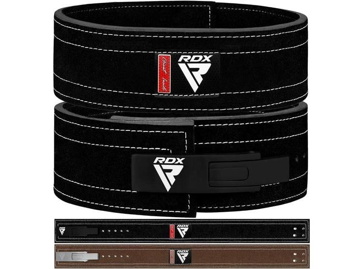 CINTURÓN DE LEVANTAMIENTO DE PESAS RDX, APROBADO POR IPL Y USPA, HEBILLA DE PALANCA, SOPORTE LUMBAR - 1